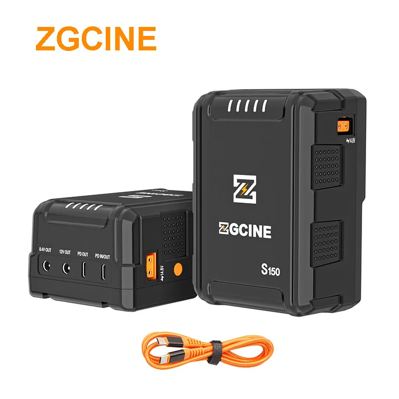 ZGCINE S95/S150/S200 V-Mount Battery Lithium battery PD USB-C 100w charge D-TAP BP USB-C/-A for Cameras Smartphones Laptops