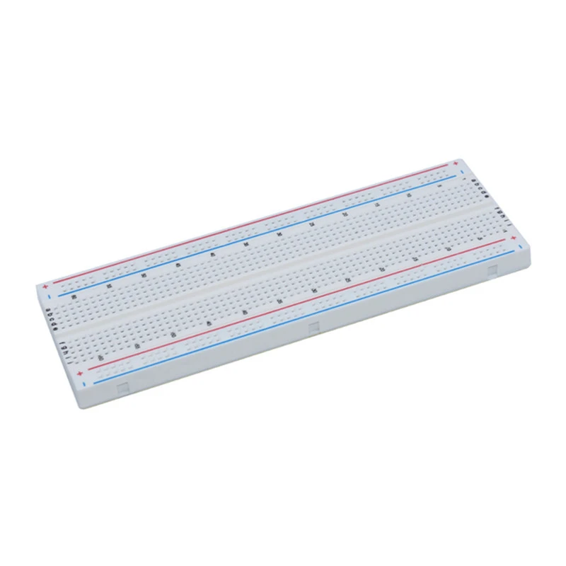 White power module + 830-hole large breadboard + 65 colorful bread lines 400-hole power module set