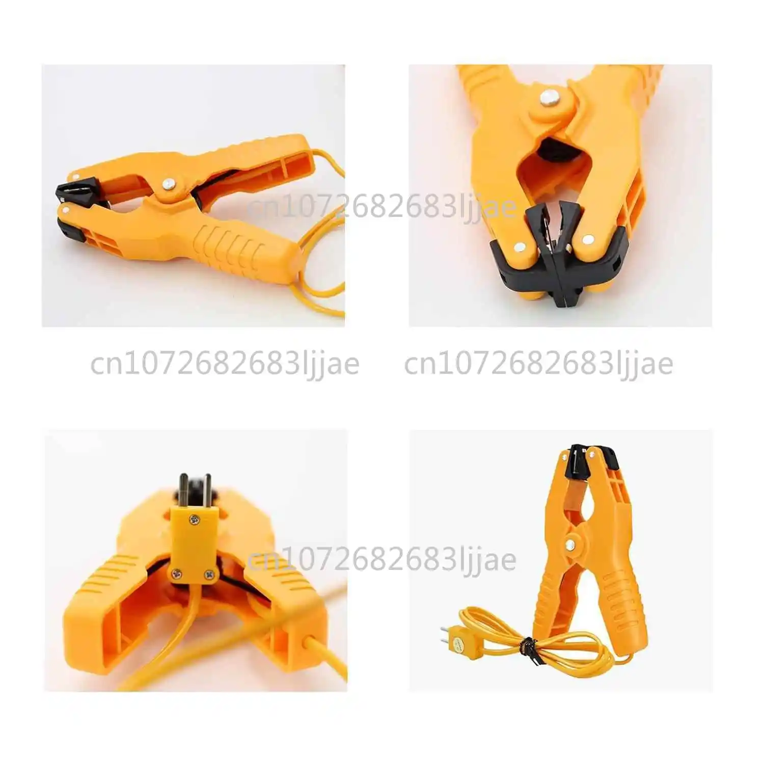 ميزان الحرارة الحراري الرقمي من النوع K (50-1300 ° C) قناة مزدوجة، 2 مشبك أنابيب لميزان الحرارة و2 مجسات مستشعر #5