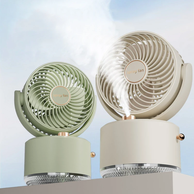 Portable Mini Humidification Fan: Wireless, Low Noise, USB Household Fan Suction fan for window Duct fan Iptv subscriptions