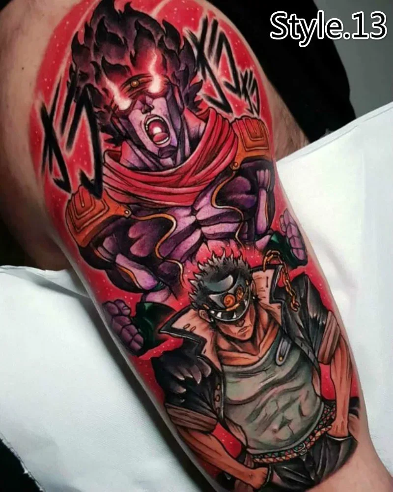 حجر المحيط أنيمي جوجو مغامرة غريبة الوشم المؤقت الكرتون جوليين جوتارو هيئة الفن ملصق مائي مقاوم للماء وهمية الوشم ملصق