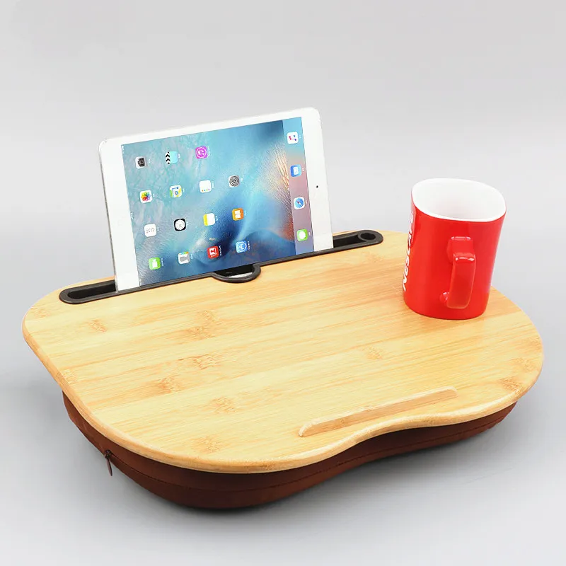 Bamboo Lapdesk 15.6inch For Macbook New IPad Pro Air 13 Huawei Tablet Holder Office Gift Accessories Pillow Laptop Desk Stander