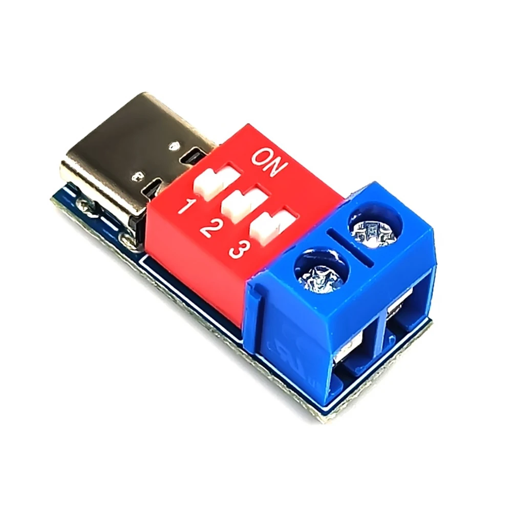 PD/QC Trigger Board Decoy Board Type-C Fast Charge Adjustable 5V 9V 12V 20V 5A High Speed Charger Power Delivery Boost Module