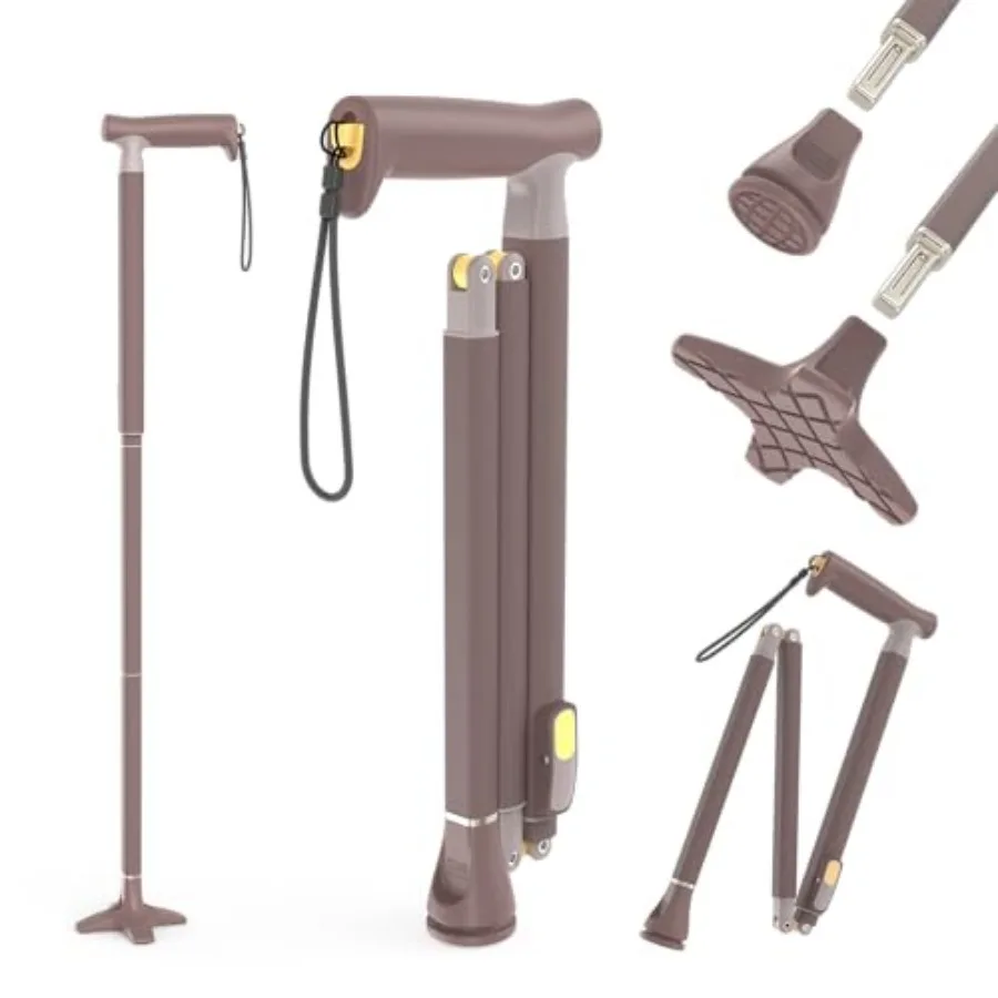 

Michael Graves Quick Fold Walking Cane for Men and Women - Foldable Walking Stick for Stability and Style - Collapsible Folding