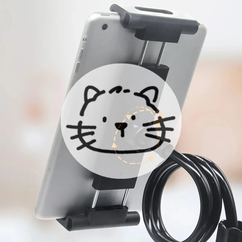 

New Large Clip Holder Mobile Broadcast Fixed Base Tripod Rack Tablet Clip Stretch Adapter Buckle