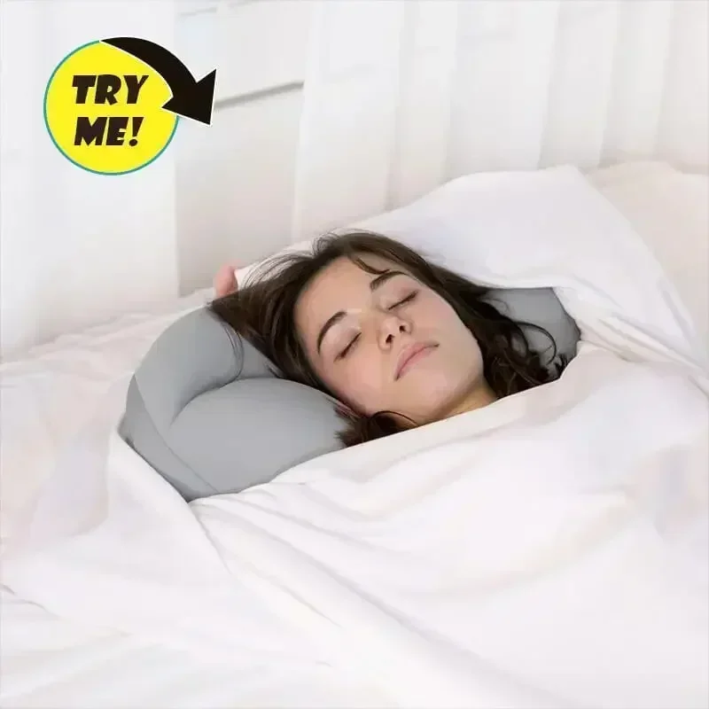 Memory Foam Cushion Assisting Sleep Sleeper All-round Sleep Pillow Neck Massager Sleeping Health Neck Hump Relax  camping