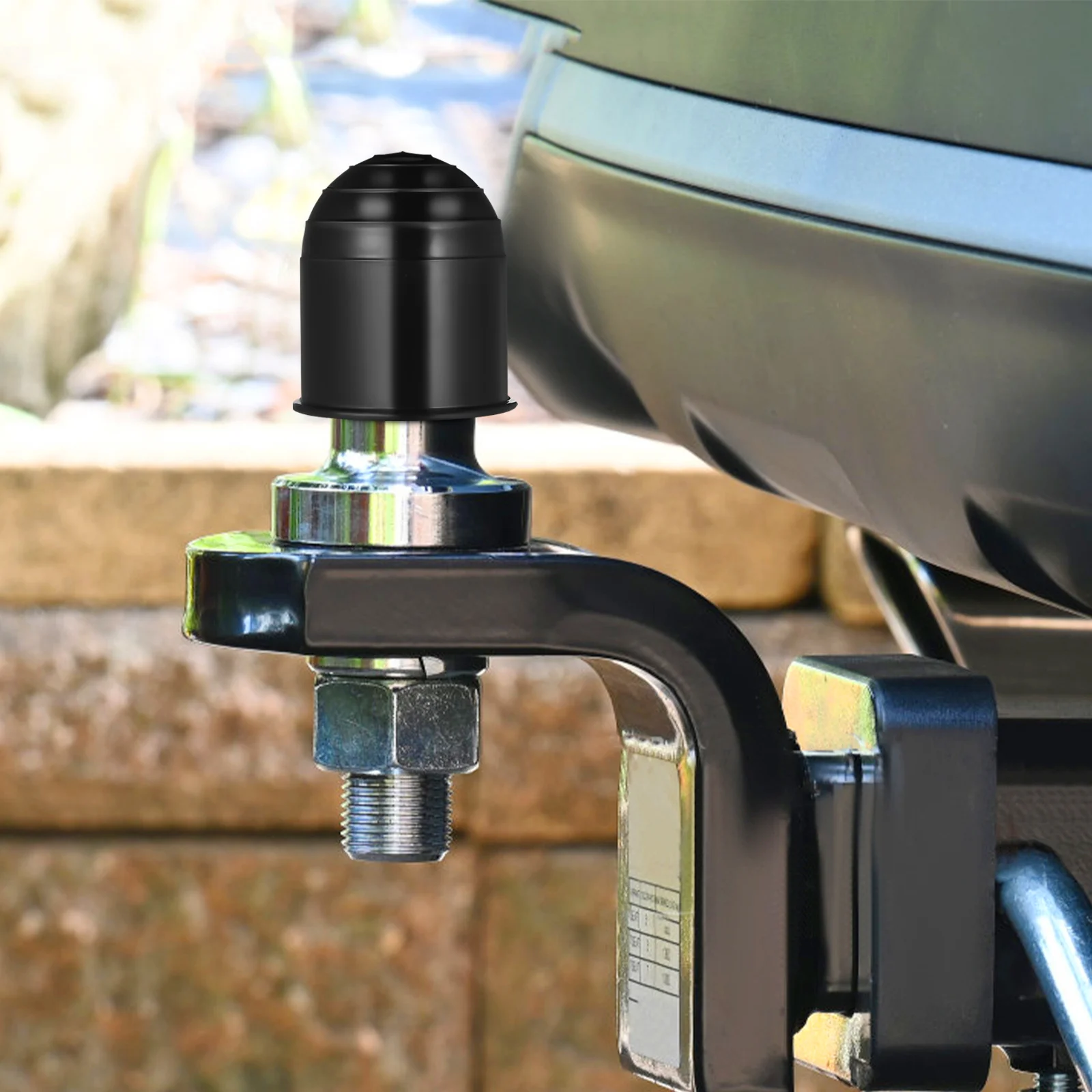 

4Pcs Trailer Ball Cover Towing Head Protector Durable Plastic Universal Fit for Trucks Rvs Car Trailer Ball Cap