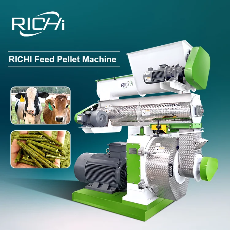 ATV&UTVRICHI Animal Feed Maker Machine - High Efficiency Calf Cattle Feed Making Machine Price