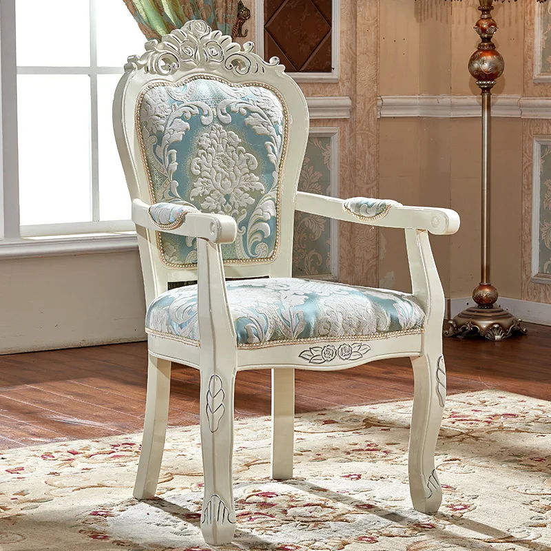 كرسي طعام من الخشب الصلب الأوروبي كرسي منزلي كرسي ترفيهي