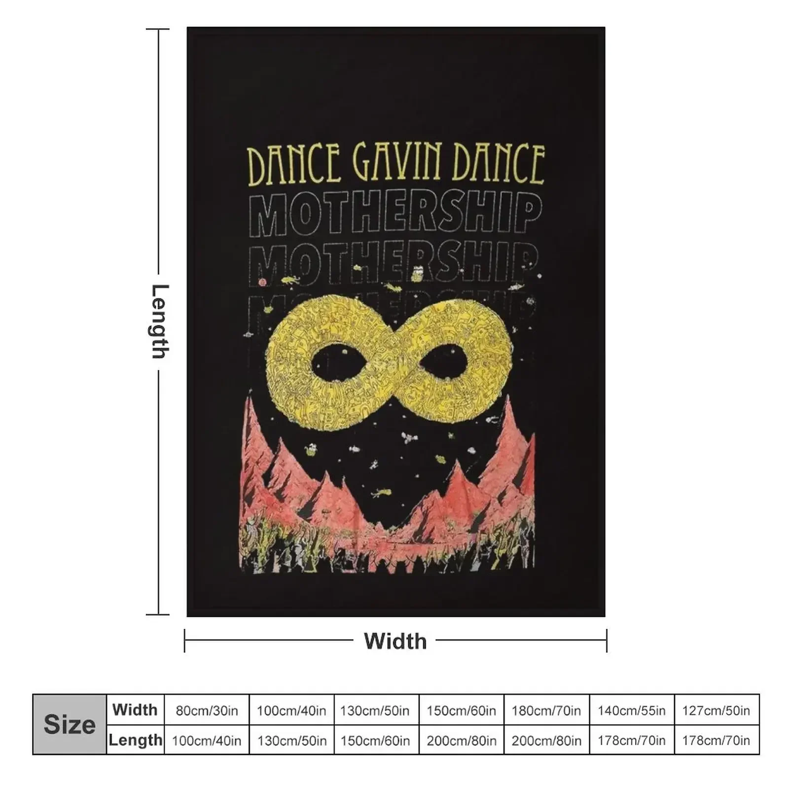 dance gavin dance merch - Mothership - dance gavin Throw Blanket Bed Camping warm winter bed plaid Blankets