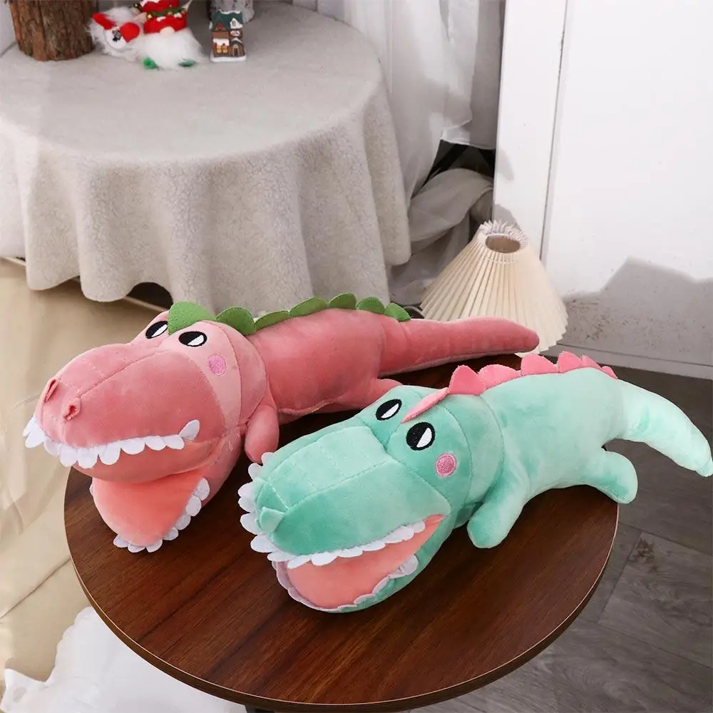 Oreiller en peluche de crocodile en peluche, jouet de dessin animé, oreillers câlins