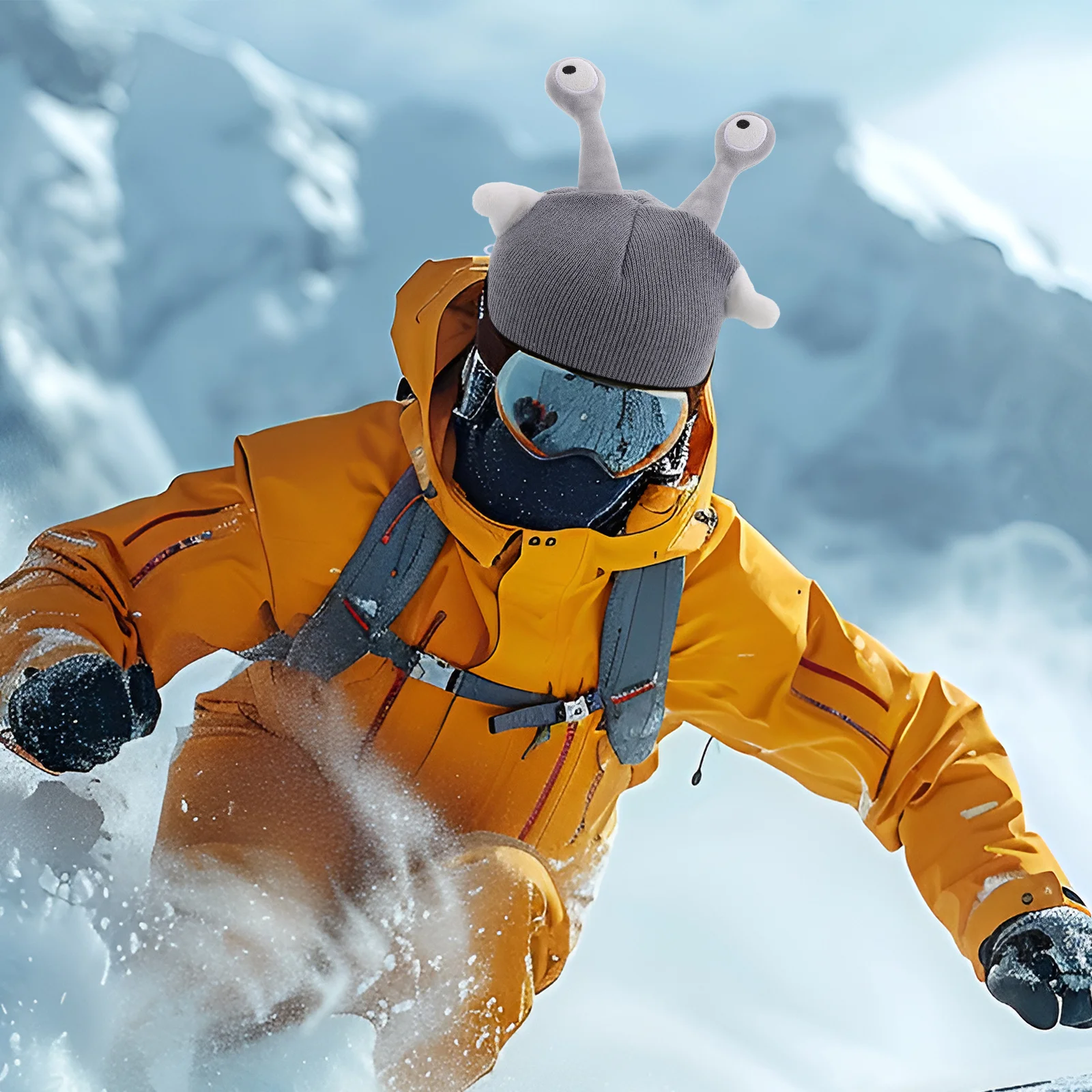 Housse de Ski tricotée, 1 pièce, Design Animal de dessin animé, accessoires de Sport de neige chauds pour le Ski, le snowboard, pour adultes, hiver