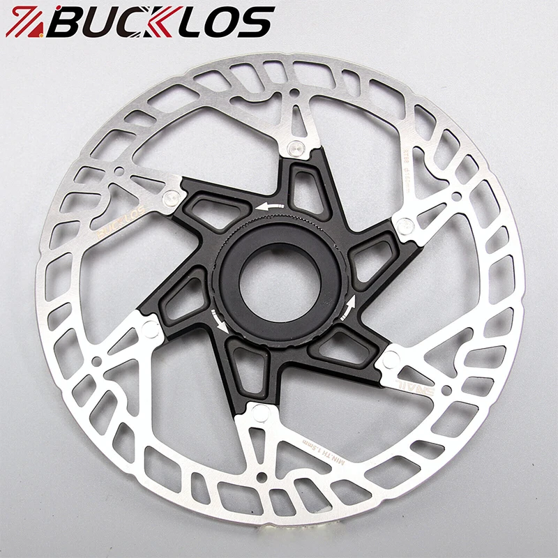 

BUCKLOS RT-MT760 Bicycle Brake Discs 160mm Centerlock Disc Brake Rotor Hollow Heat Dissipation Road MTB Rotor Fit RT76