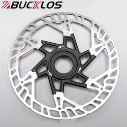BUCKLOS RT-MT760 자전거 브레이크 디스크, 중앙 잠금 디스크 브레이크 로터, 중공 방열 로드 MTB 로터, RT76 에 적합, 160mm