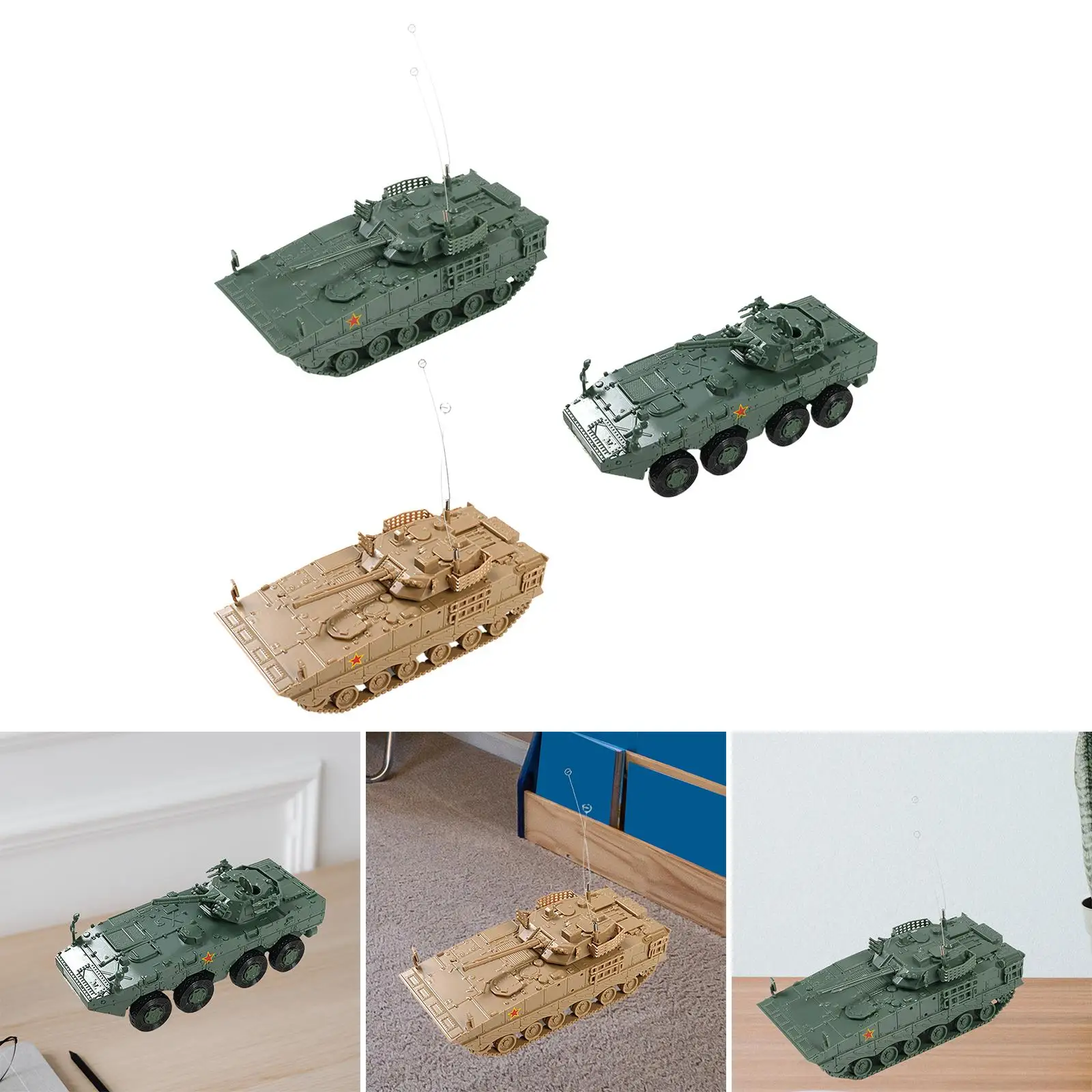 1:72 Scale Tank รุ่นติดตาม Crawler Chariot สําหรับ Boys Party Favors ของขวัญ