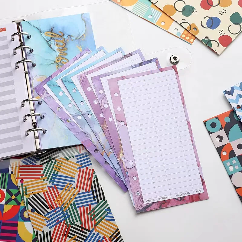 A5 A6 A7 Binder Budget Planner Organizer 6 Ring Binder Envelopes Pockets And 12 Pieces Expense Budget Sheets