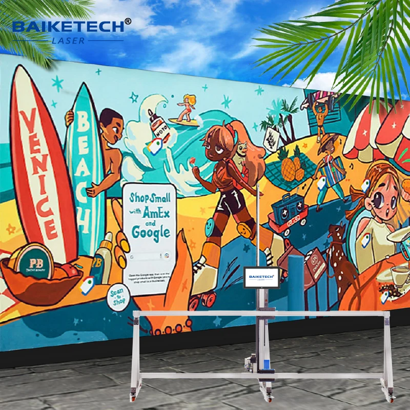 TH-UV64T House DecoratiOn طابعة ثلاثية الأبعاد 2 في 1 آلة طباعة الجدار والأرضيات تأثير ثلاثي الأبعاد في الهواء الطلق داخلي