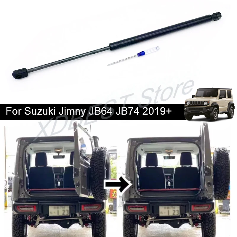 Auto Rear Door 90-Degree Support Metal Rear Door Rod Gas Impact Lift Rod For Suzuki Jimny JB64 JB74 2019 2020 2021 2022 2023