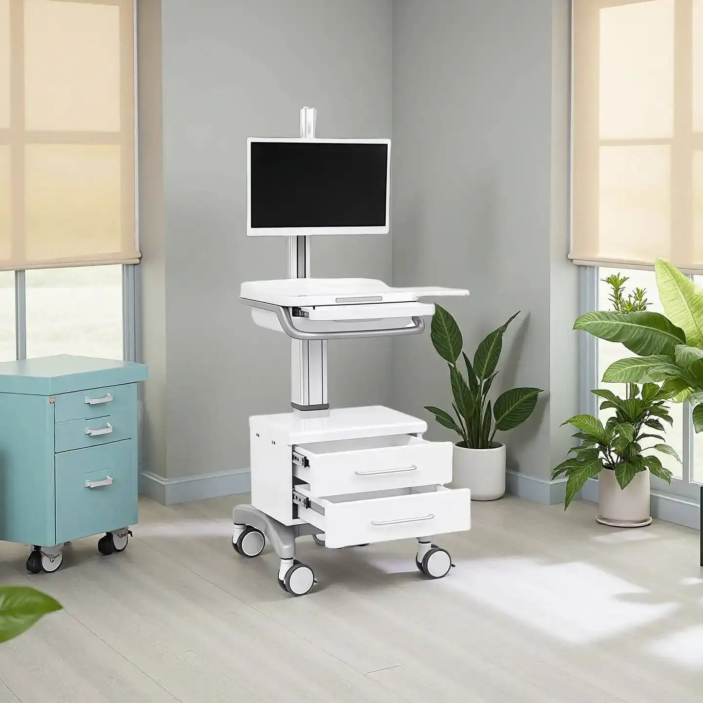 equipment Beauty trolley Korea Hydro Radar Linear Sculpture Mobile Cart muebles para salon de belleza Commercial Furniture