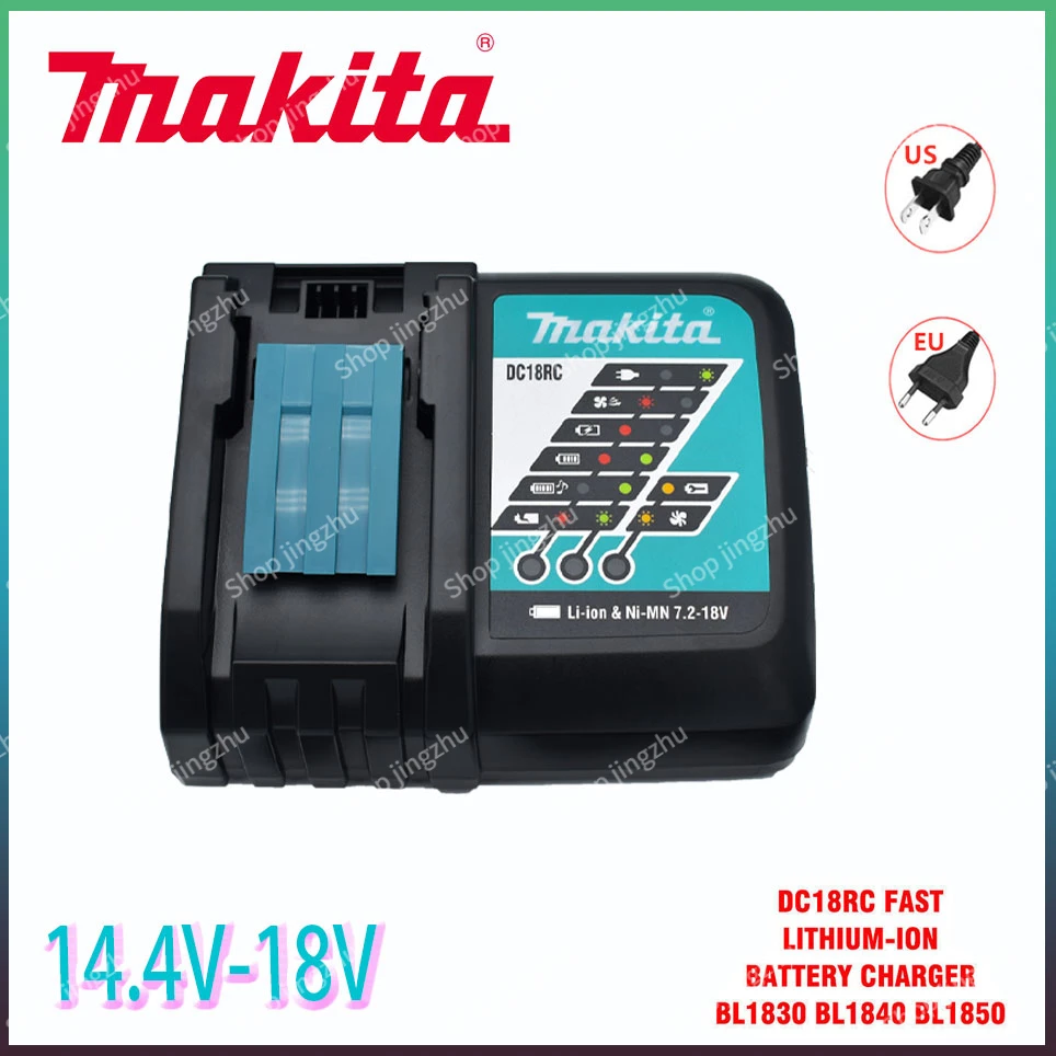 

Makita Original DC18RC Battery Charger Makita 3A 6A 14.4V 18V Bl1830 Bl1430 BL1860 BL1890 Tool Power Charger Usb 18VRC