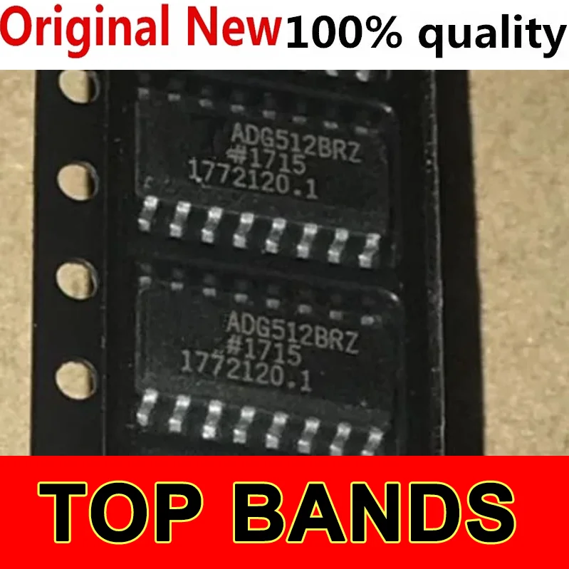 

Новый оригинальный набор микросхем ADG512BRZ ADG512 ADG512BR SOP-16, интегральная схема, чип IC, 5 шт.