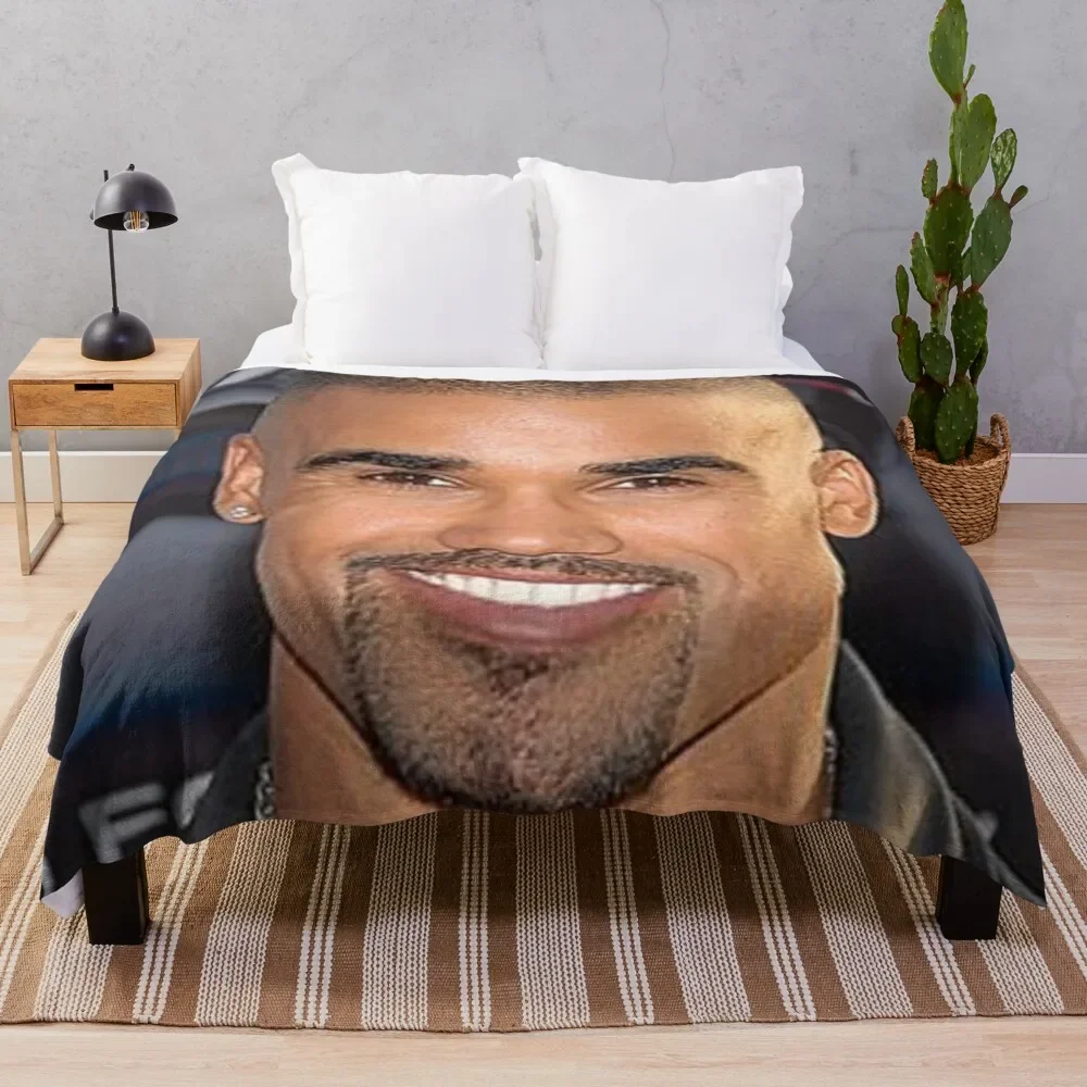 shemar moore Throw Blanket Nap Shaggy Warm Blankets