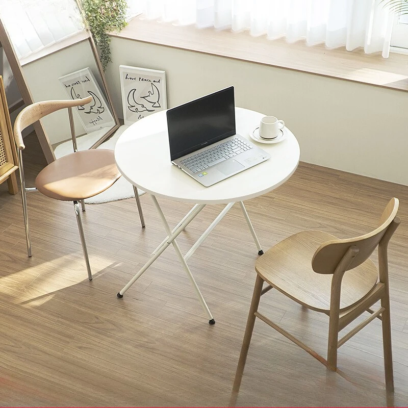 

Premium Folding table Household simple round dining table