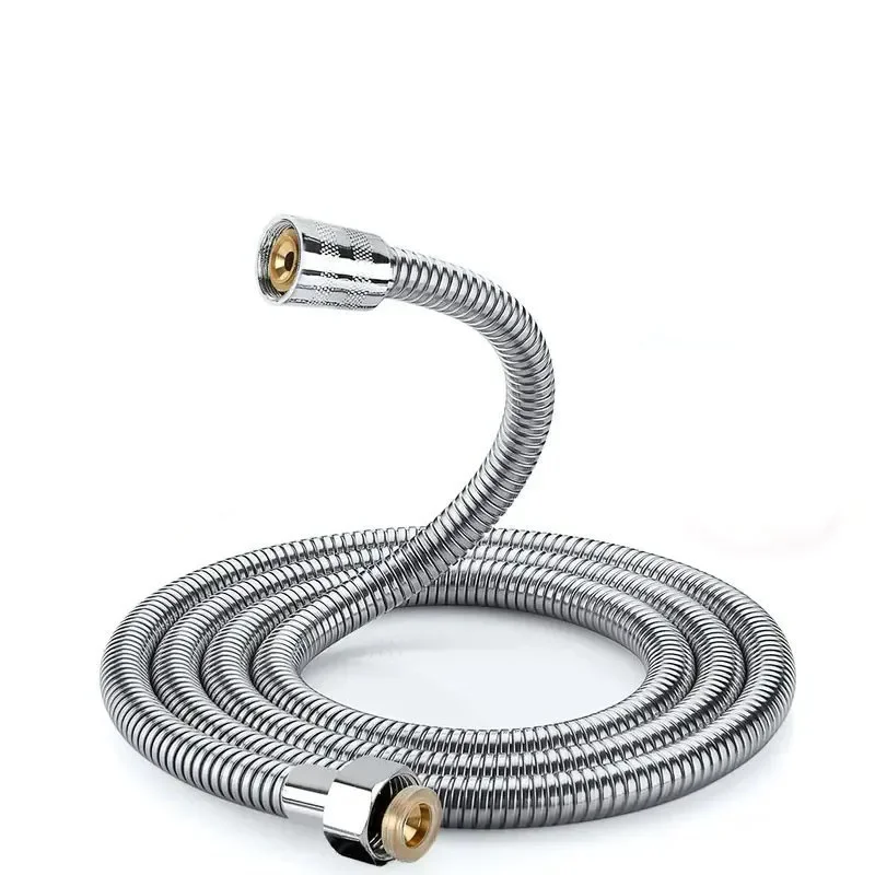 

Stainless Steel Flexible Shower Hose Long Bathroom Shower Water Hose Extension Plumbing Pipe Pulling Tube Bathroom Accessories