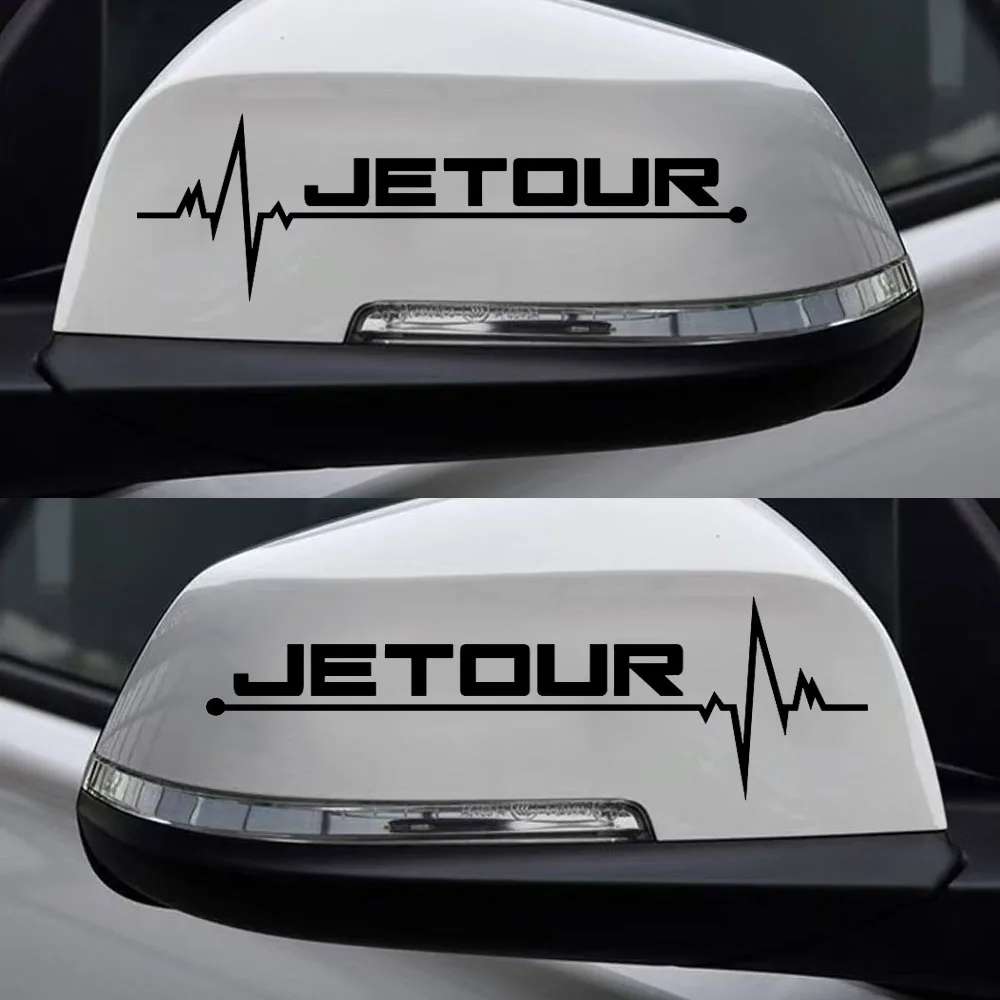 2pcs Car Rearview Mirror Sticker Vinyl Decal For Chery Jetour T1 T2 TIGGO OMODA EXEED