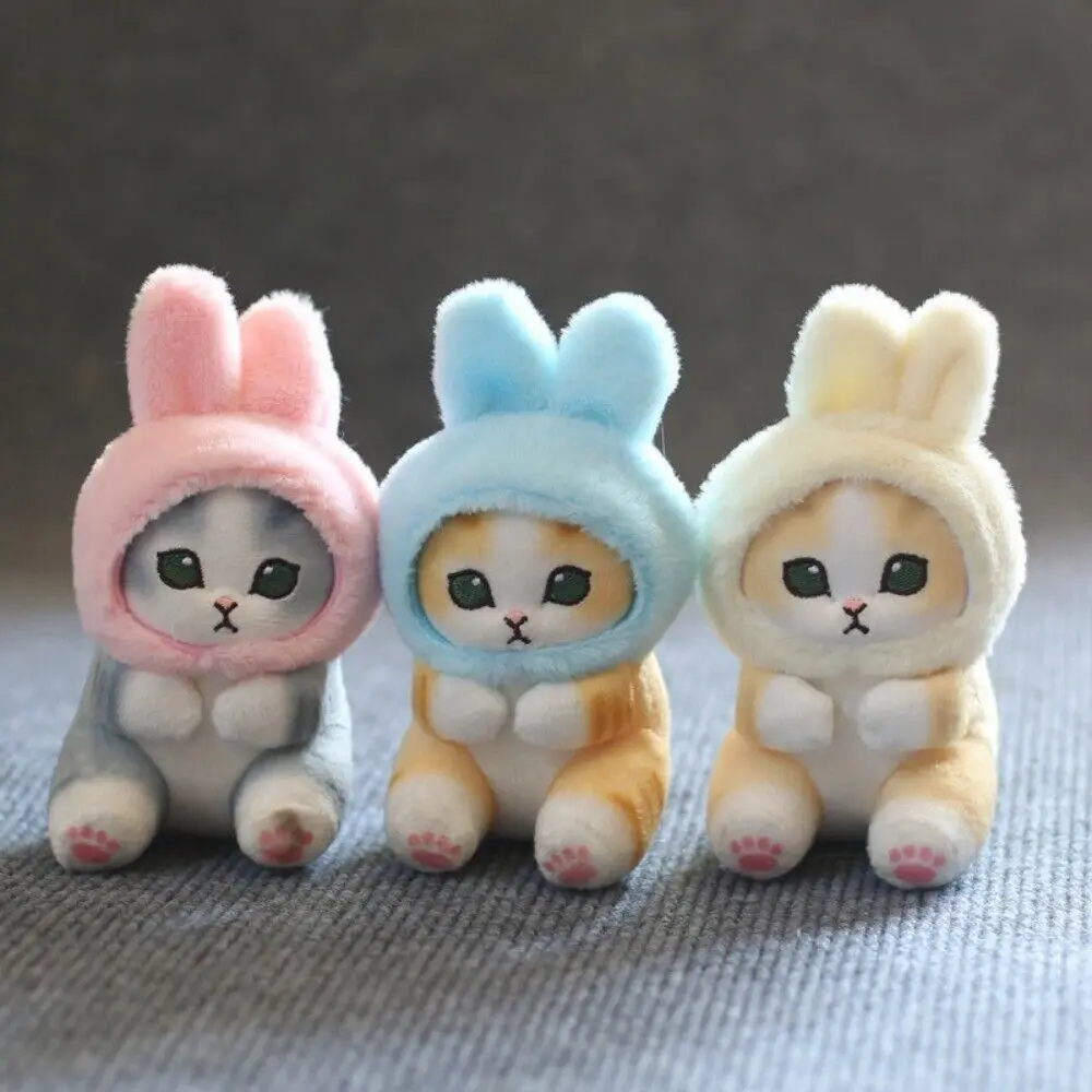 Porte-clés Kawaii en peluche de haute qualité, pendentif en beurre doux, porte-clés Bunny Cat, JOToys