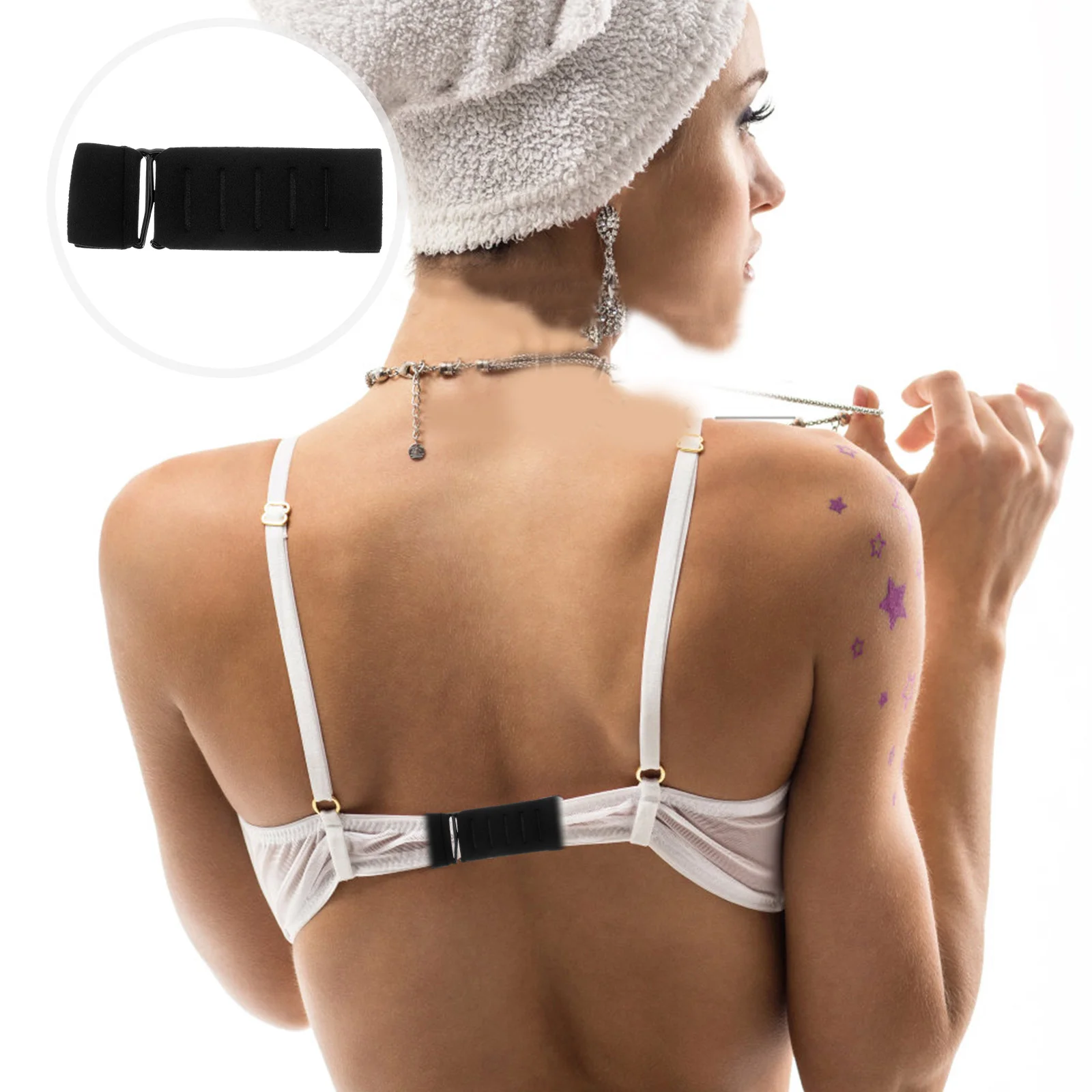 Extender Hook Shoulder Strap Extension Buckle Women's Bras Breast Tape for Sports