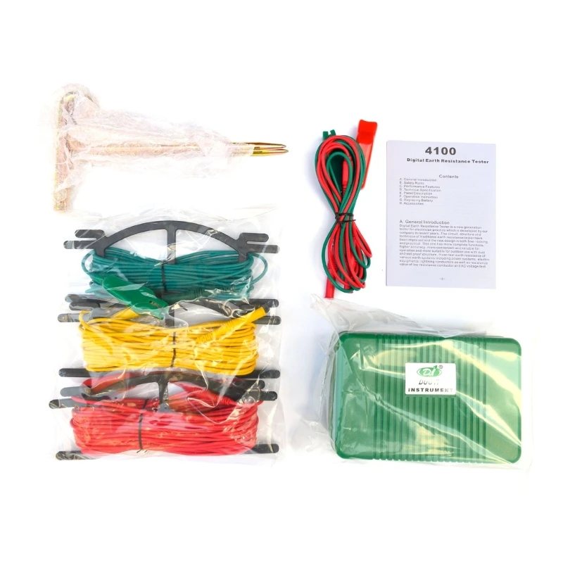 

Digital Resistance Meter Ground Earth Tester 0-2000 Ohm Insulation Tester Multimeter with Digital Display