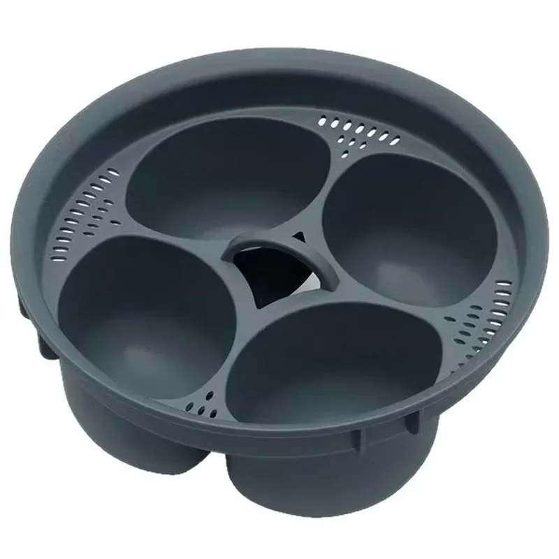 Food Grade PP 4-in-1 Egg Boiler Steamer Pot 6.2x17cm BPA Free Dishwasher Safe Egg Poacher Compatible with Thermomix TM5 TM6