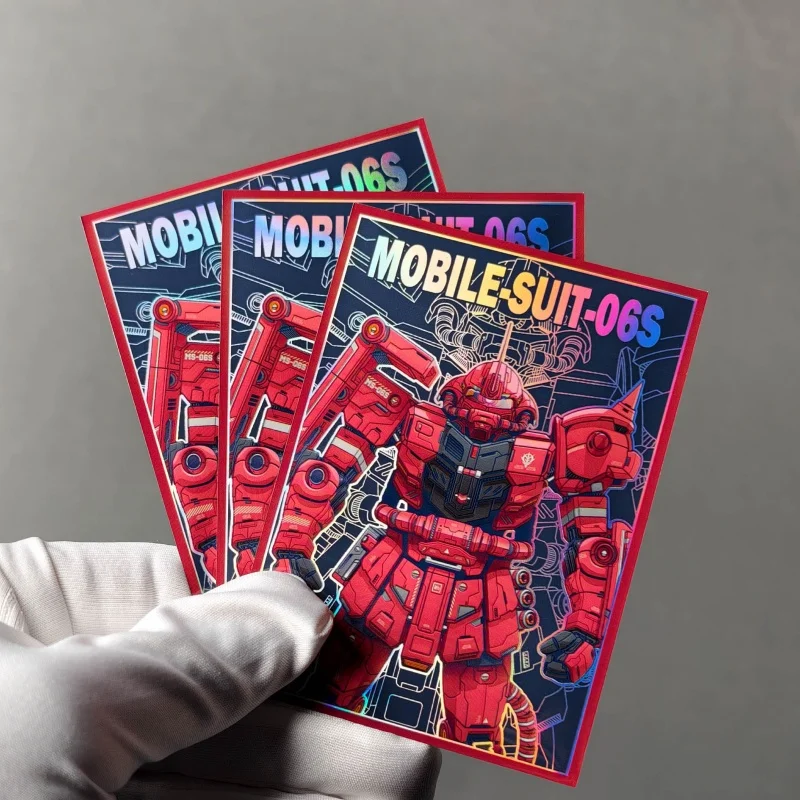 60pcs/set Diy Gundam RX-78 MS-06S GCG Card Protective Sleeve