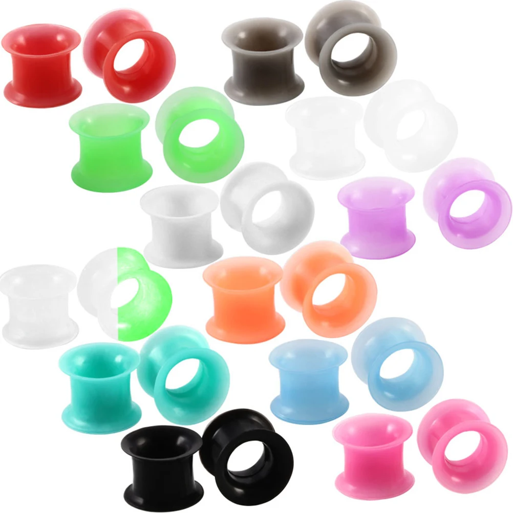 

24 Pcs Ear Plugs Body Piercing Stretching Kit Stretchers Perforation Flesh Tunnels