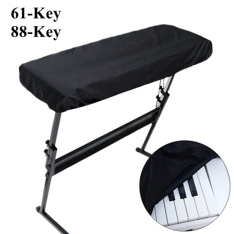 61/88 Keys Piano Keyboard Covers Piano Keyboards Stretchable Dust Proof Folding Waterproof Covers With Drawstring Locking Clasps