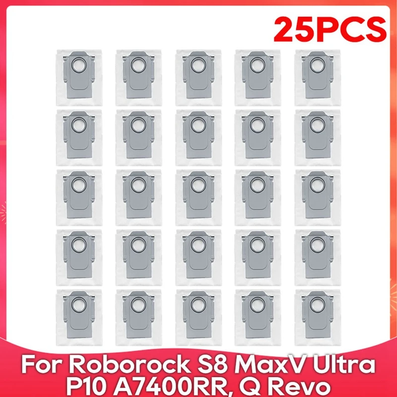 

ABPQ-Vacuum Bags For Roborock S8 Maxv Ultra, P10 A7400RR, Q Revo, Qrevo Pro, Qrevo Maxv, Qrevo S, Qrevo Plus Dust Bags