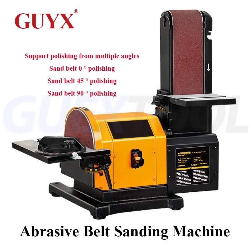 Macchina di levigatura elettrica senza spazzole,Macchina di levigatura abrasiva per lavorazione del legno da fai da te,Angolo regolabile 0-90°,Per disegno di profilo in PVC / plastica / ceramica / metallo / alluminio