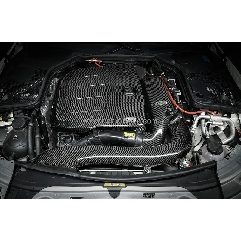 메르세데스-벤츠 M264 1.5/2.0T 2019+ 엔진 커버용 정밀 제작 자동차 액세서리 드라이 카본 파이버 엔진 후드