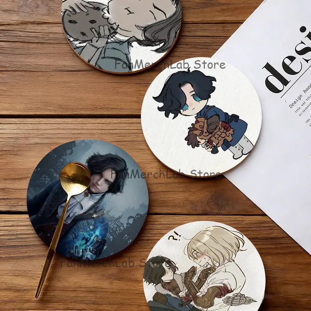 

Lies Came P-PinoS chio Cartoon Anime Cute Wooden Coaster Coffee Shop Beverage Shop Family Restaurant Cafe Decoration