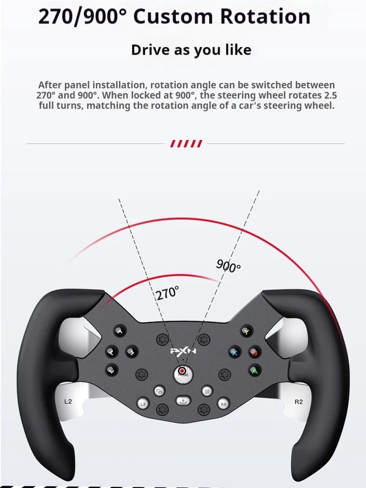 PXN W V10-F Formula F1 Gaming Steering Wheel Racing Disk yang Disesuaikan dengan V10/V10Pro Steering Wheel Racing Man Gifts