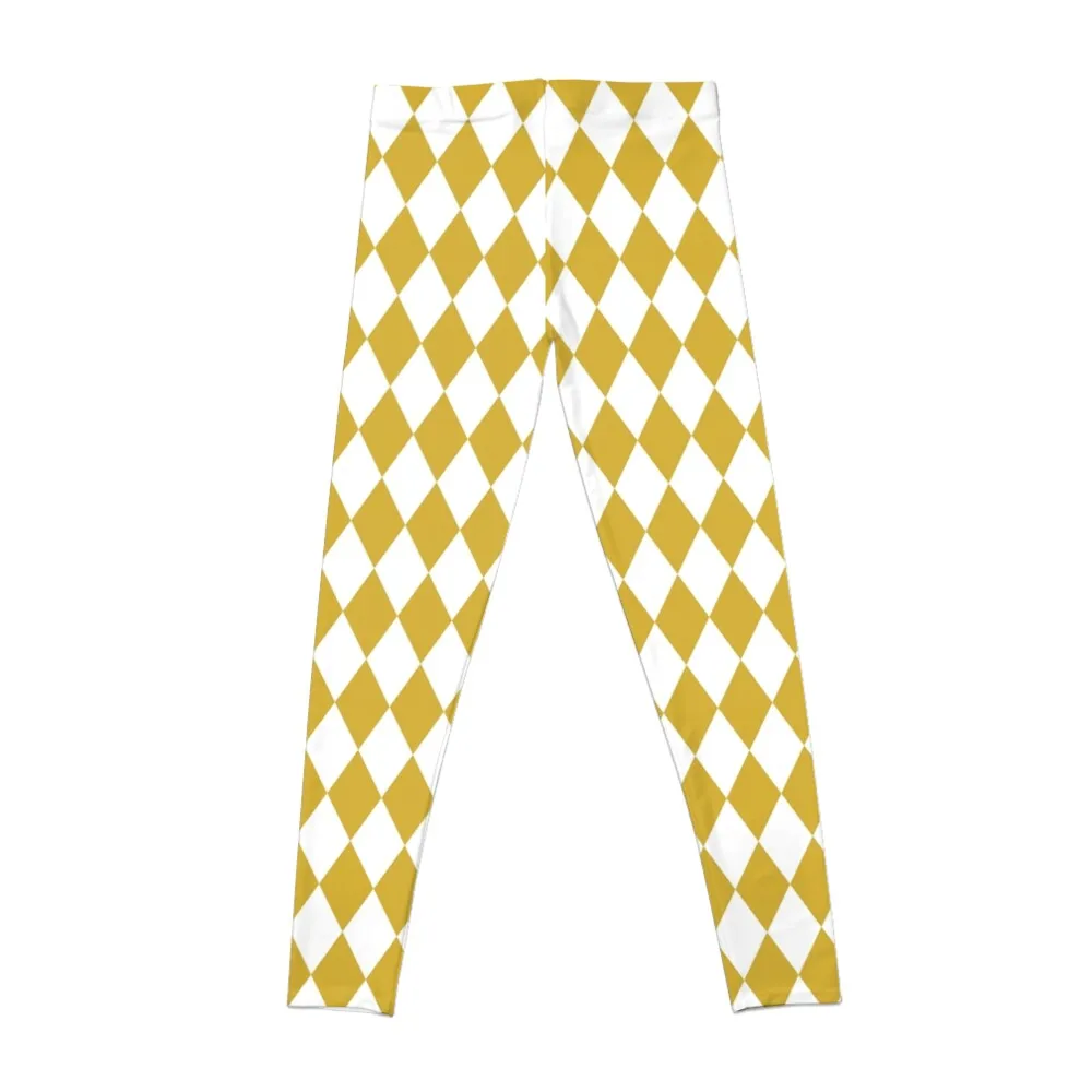 Gold Argyle Diamond Pattern Leggings sports tennis for for girls gym wear Womens Leggings