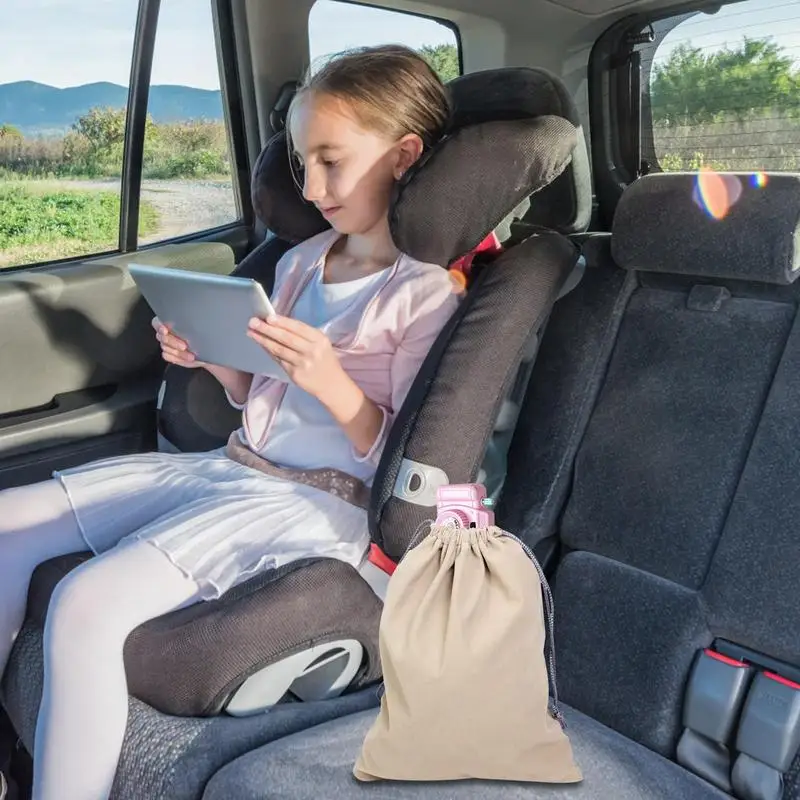 Drawstring Organizer Bag Waterproof Flocking Bag For Car Vacuum Cleaner Multifunctional Organization Bag For Small Household