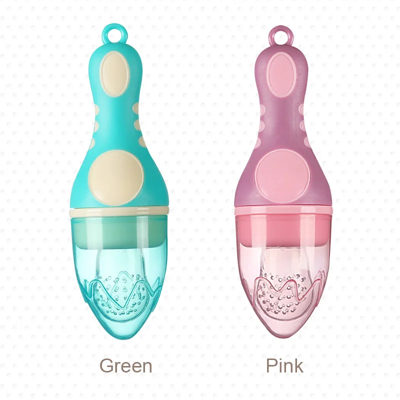 SAIDAH Torch Shape BPA Free Baby Fruit Chewing Feeder Silicone Baby Pacifier Soft Relief Teething Teether Toy