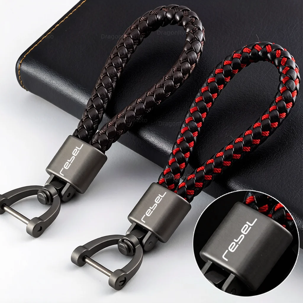 

Motorcycle Keychain Keyring With Logo For Honda Rebel 300 Rebel 500 CMX Rebel300 Rebel500 Motorbike Key Chain Ring Accessories