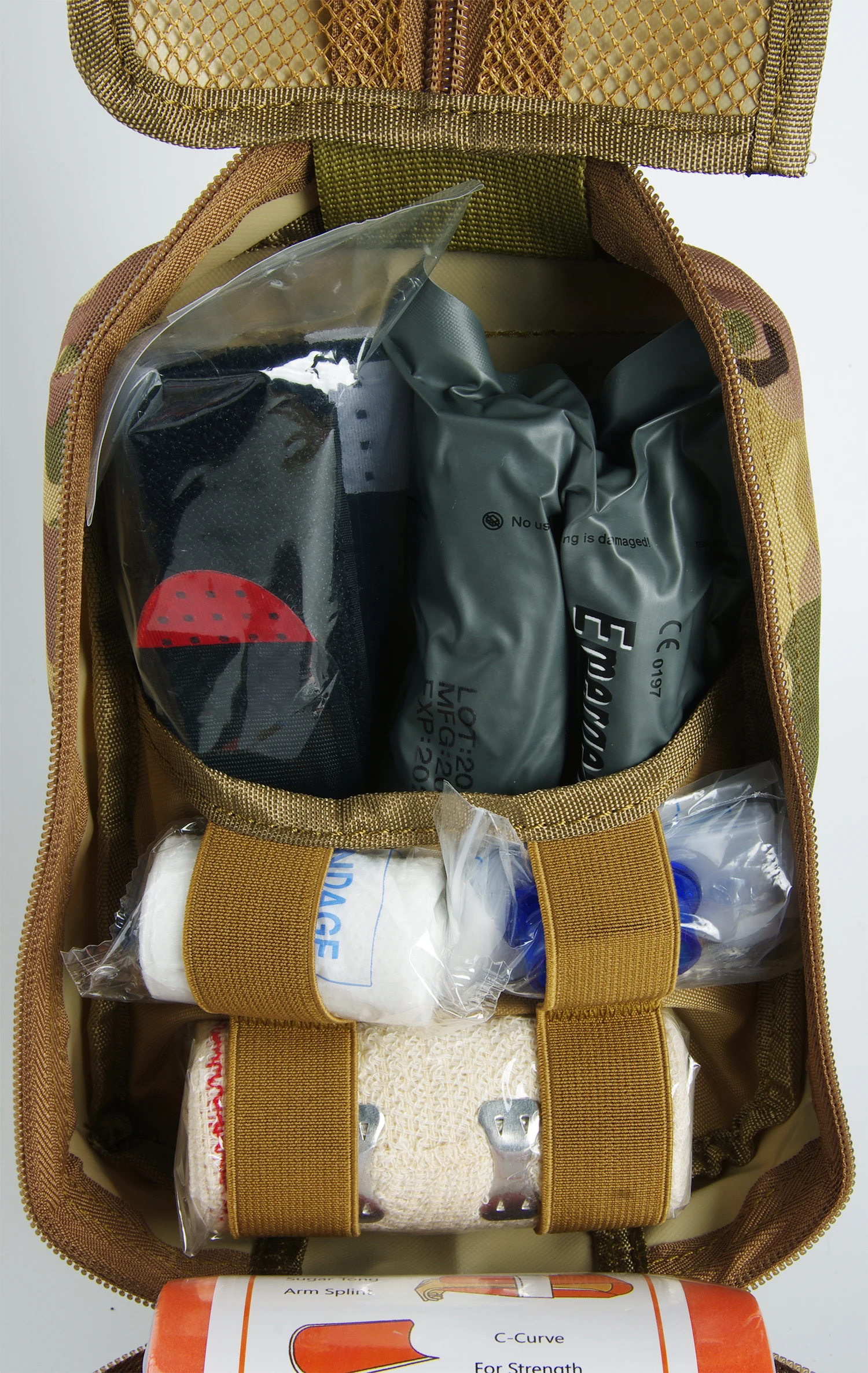 Erste-Hilfe-Überlebenskit Taktische IFAK-Tasche Komplettes Set Molle Camping-Kit mit 18 EMT-Tourniquet-Artikeln Notfall-Outdoor-Set – Detail 12