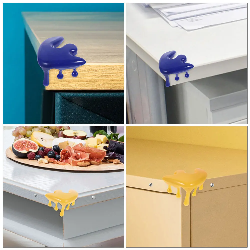 6 pçs protetores de canto de silicone à prova de bebê pára-choques de segurança guardas de canto de mesa para móveis para casa protetor de mesa de vidro