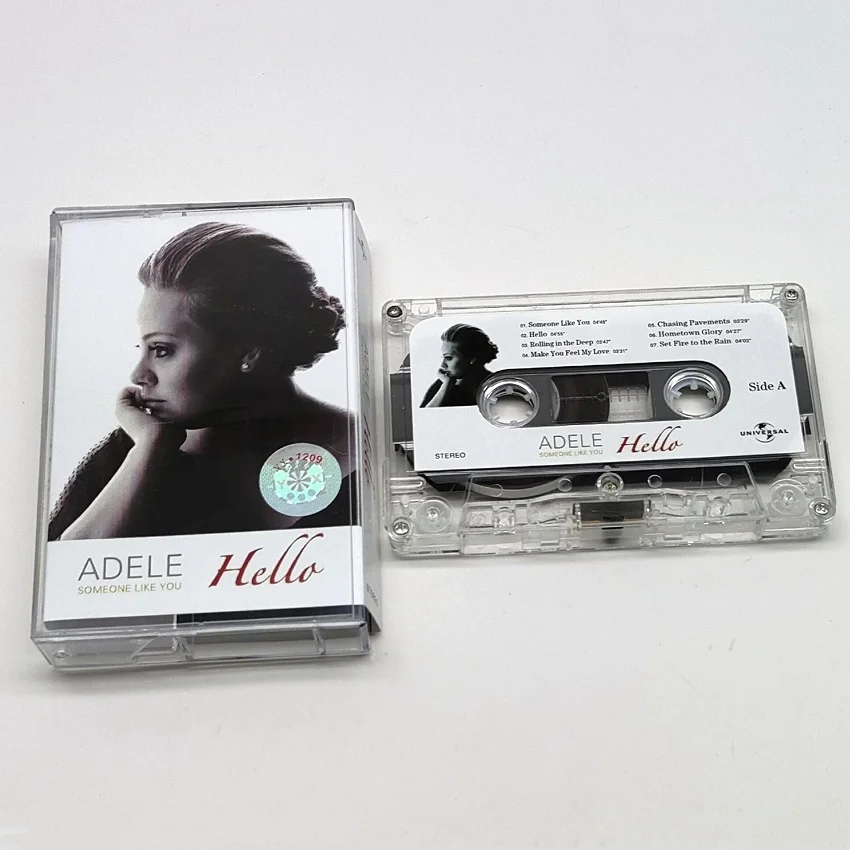 R&B Adele Adkins Music Tape Someone Like You Album Cassettes Cosplay Recorder Walkman Car Soundtracks Box Party Music Collection