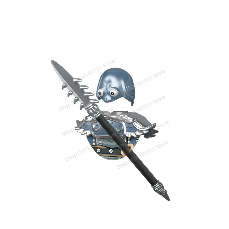 لعبة الرسوم المتحركة سان تايزي شخصيات الحركة الكلاسيكية اللبنات ملحقات السيف مجموعة سطح المكتب نموذج اللعب 30327