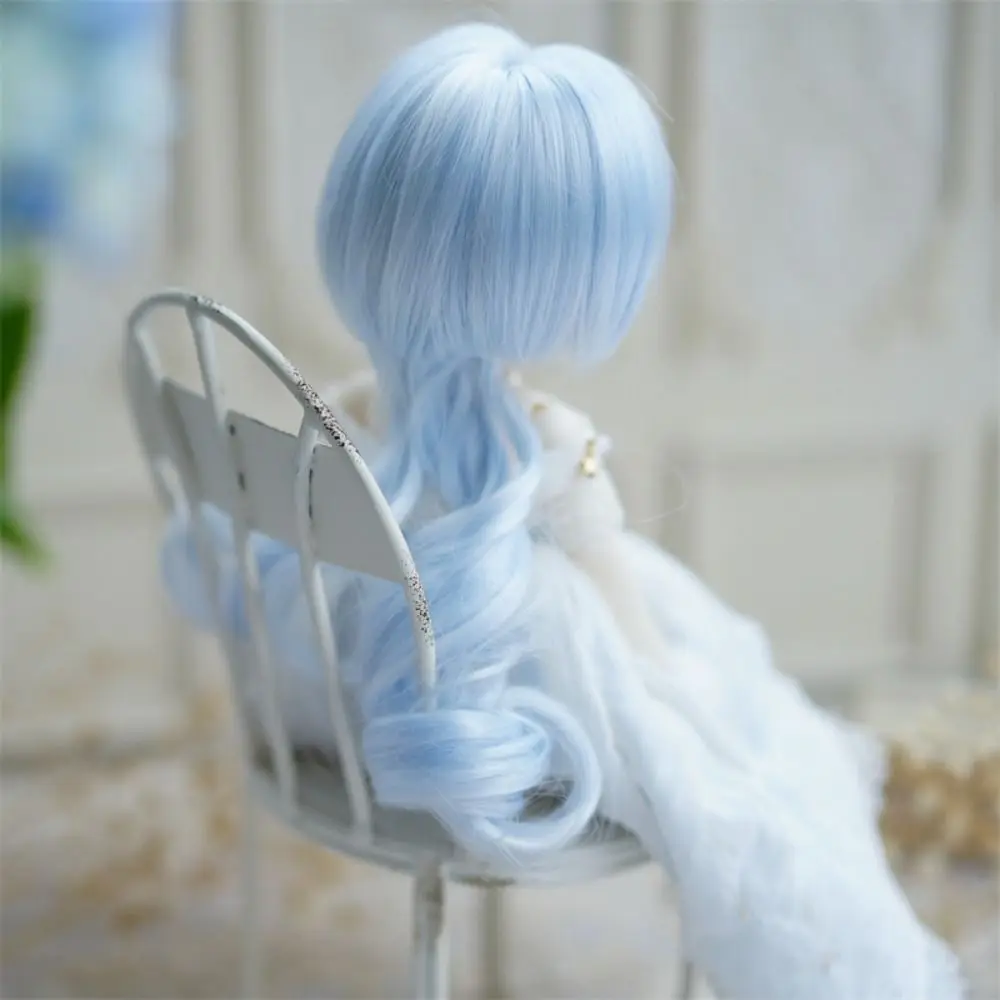 Multicolor Bjd Doll Wig High Temperature Fiber Handmade BJD SD Doll Hair Cute Curly Hair Bjd Wig Accessories Children Gift